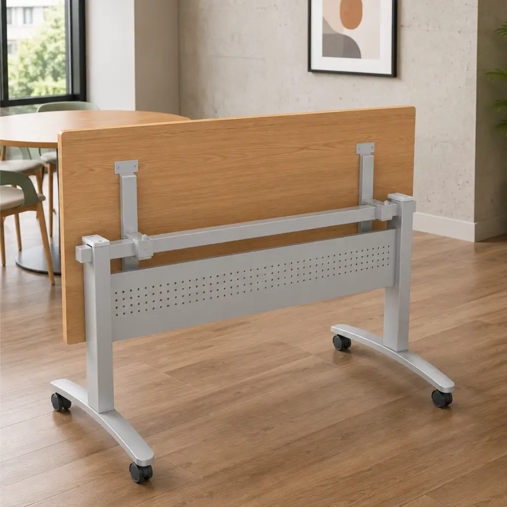 mesa abatible para capacitación